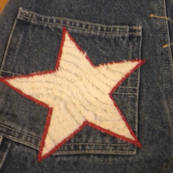 Oshkosh Boutique custom made July 4th overalls - Picture 8 of 12